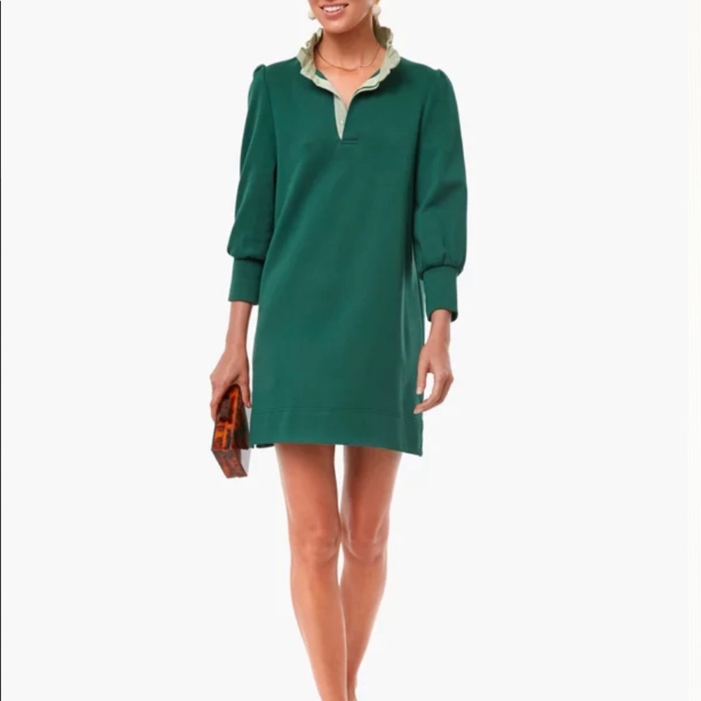 Dark green Tuckernuck / pomander place Charlotte terry dress